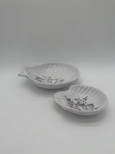 Set piatto e ciotola conchiglia